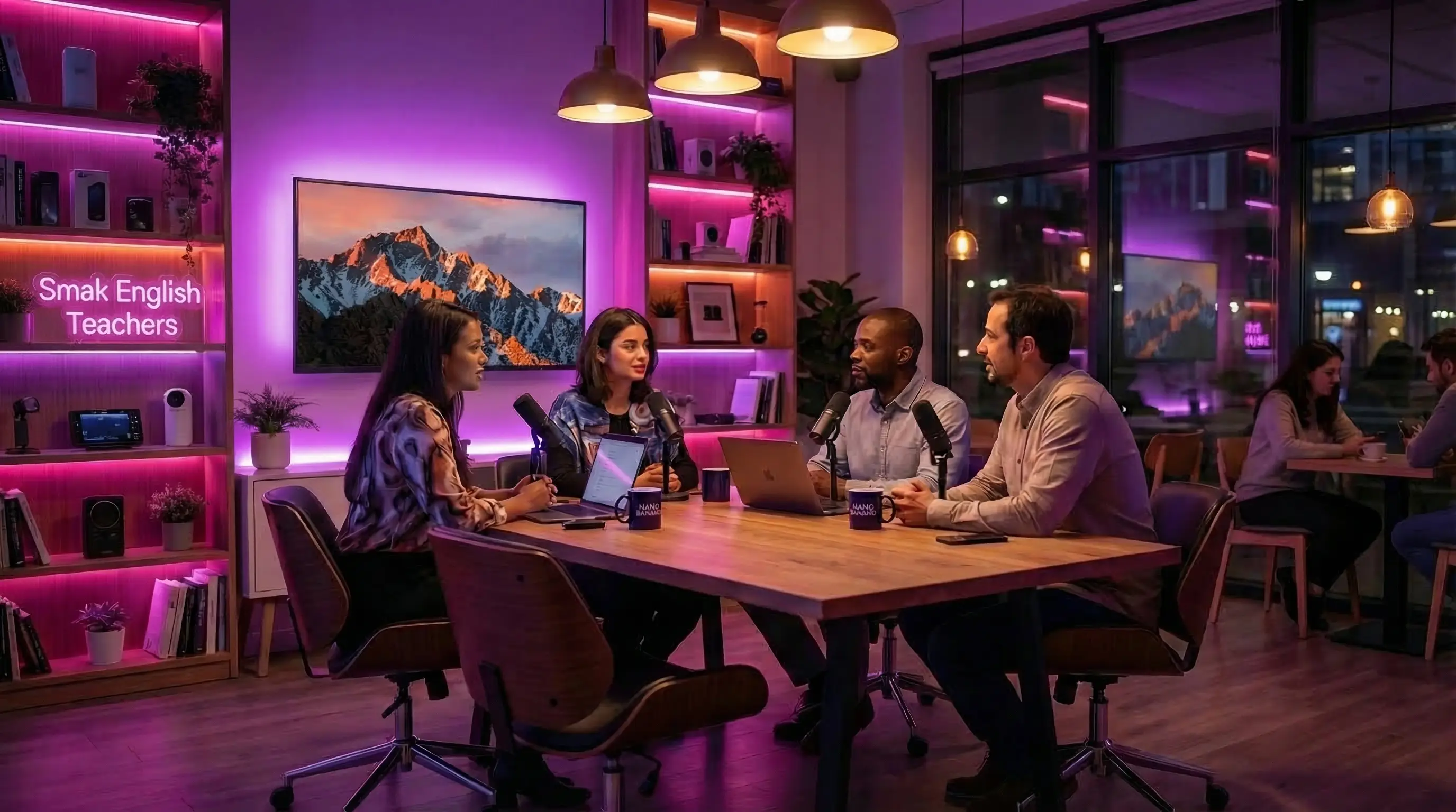 Мака Вепхвадзе и Сергей Малина - преподаватели школы Smak English Teachers