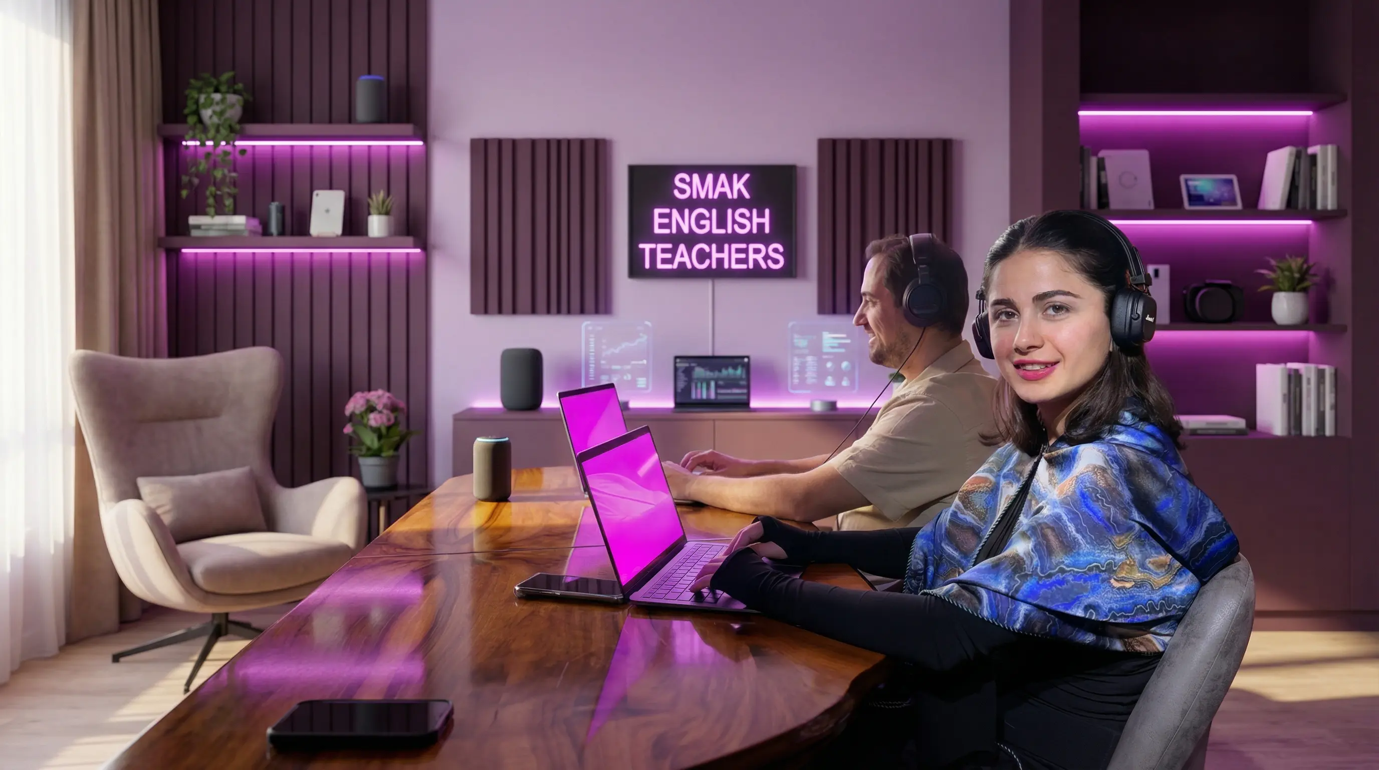 Студенты на онлайн-уроке разговорного английского от Smak English Teachers